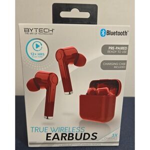 BYTECH  True Wireless Earbuds Bluetooth And Charger Case, Pre Paired. BRAND NEW
